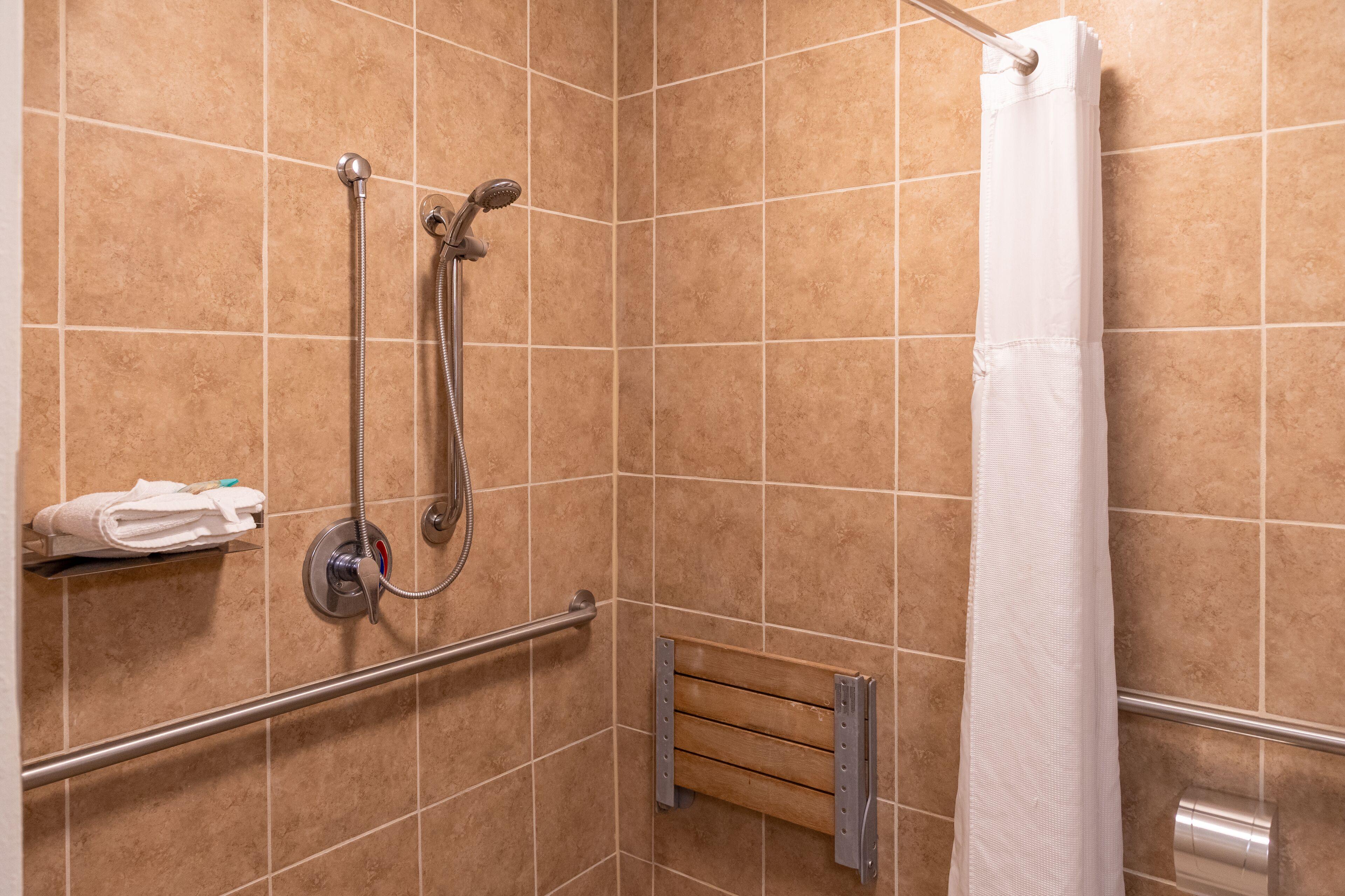 Queen Room with Two Queen Beds, Mobility Access and Roll-In shower, Non-Smoking